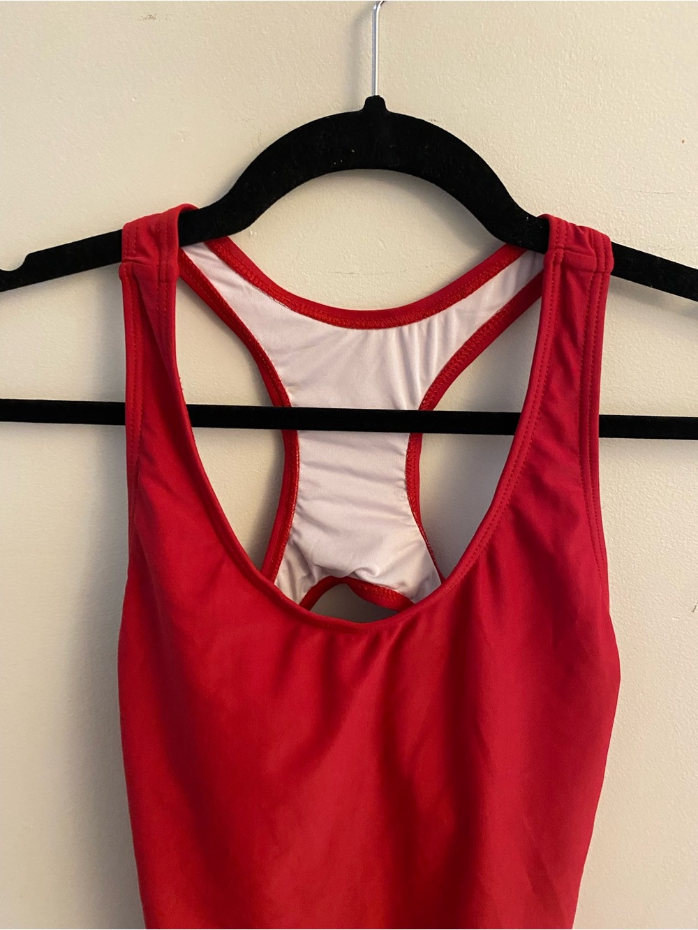 Red One-Piece Racerback Swimsuit - Picture 2 of 8